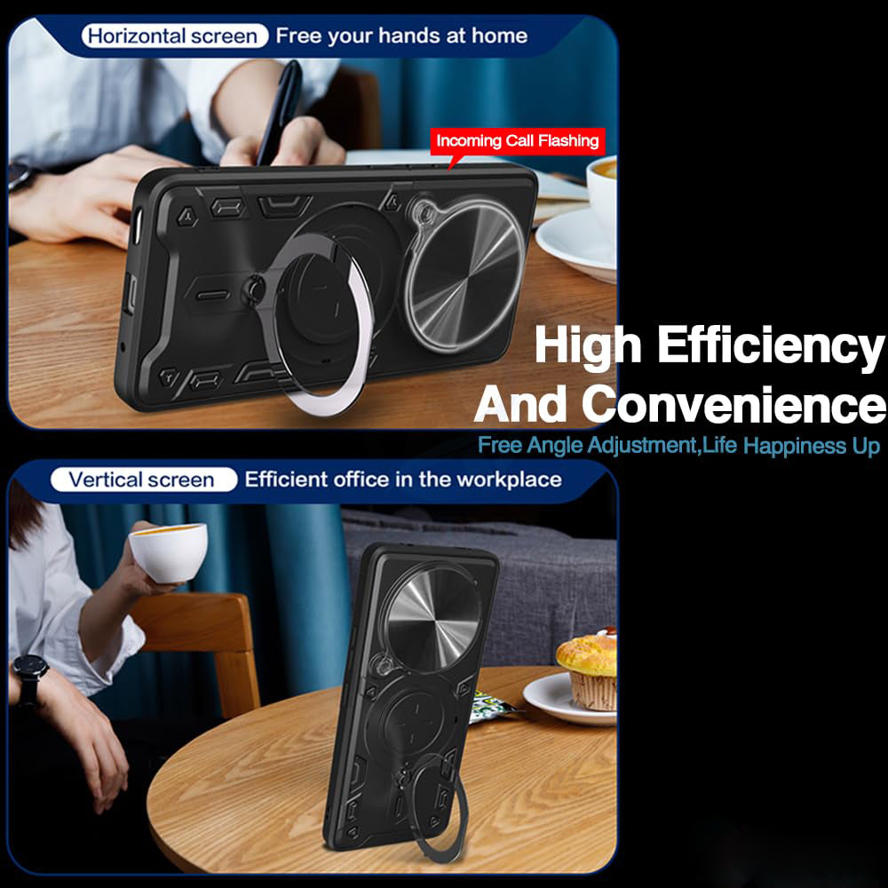 Custodia per Realme 14 Pro+, Techsuit, CamGuard Pro, Nera