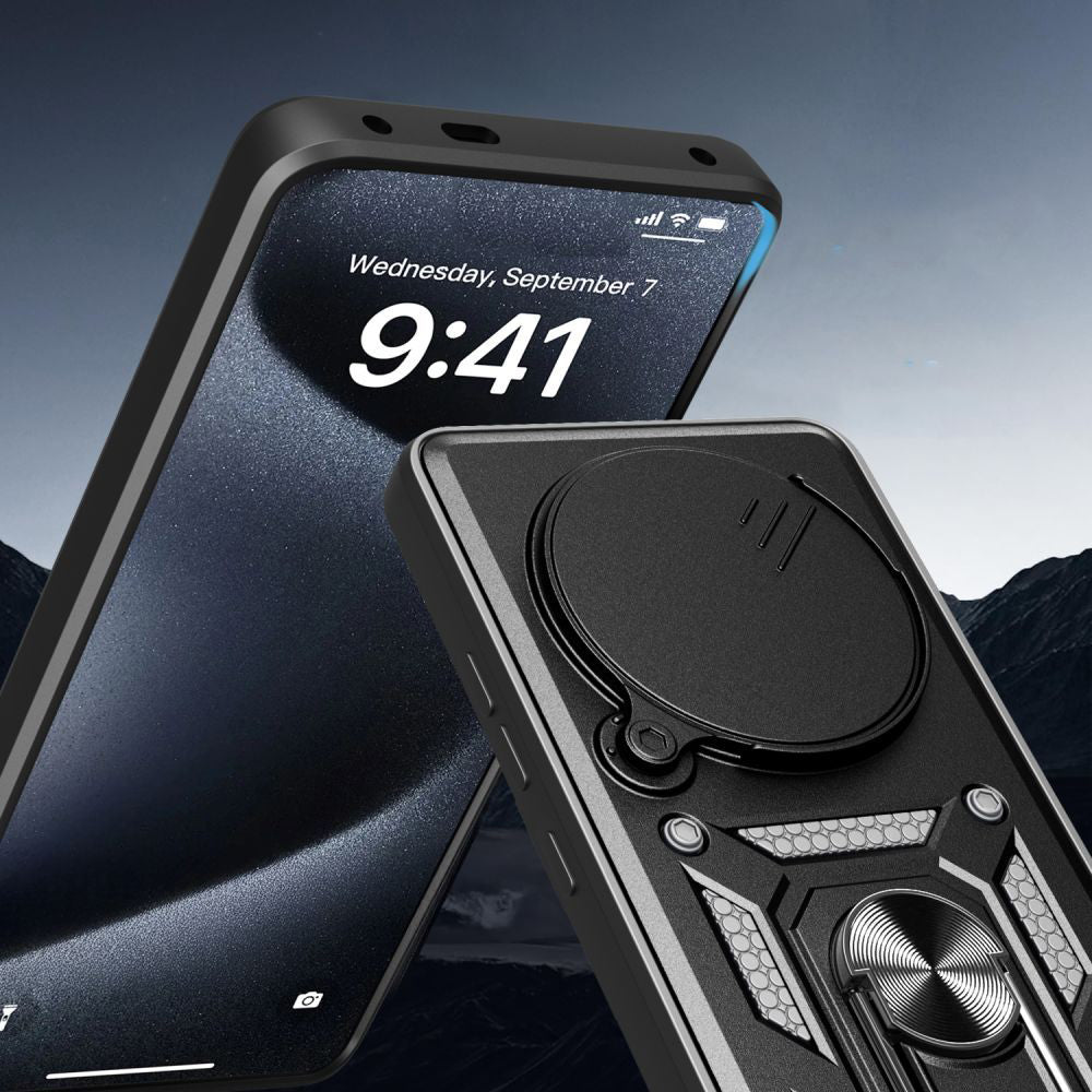 Custodia per Realme 14 Pro, Techsuit, CamShield, Nera