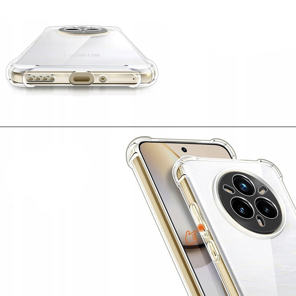 Custodia per Realme 14 Pro, Techsuit, Shockproof Clear, Trasparente