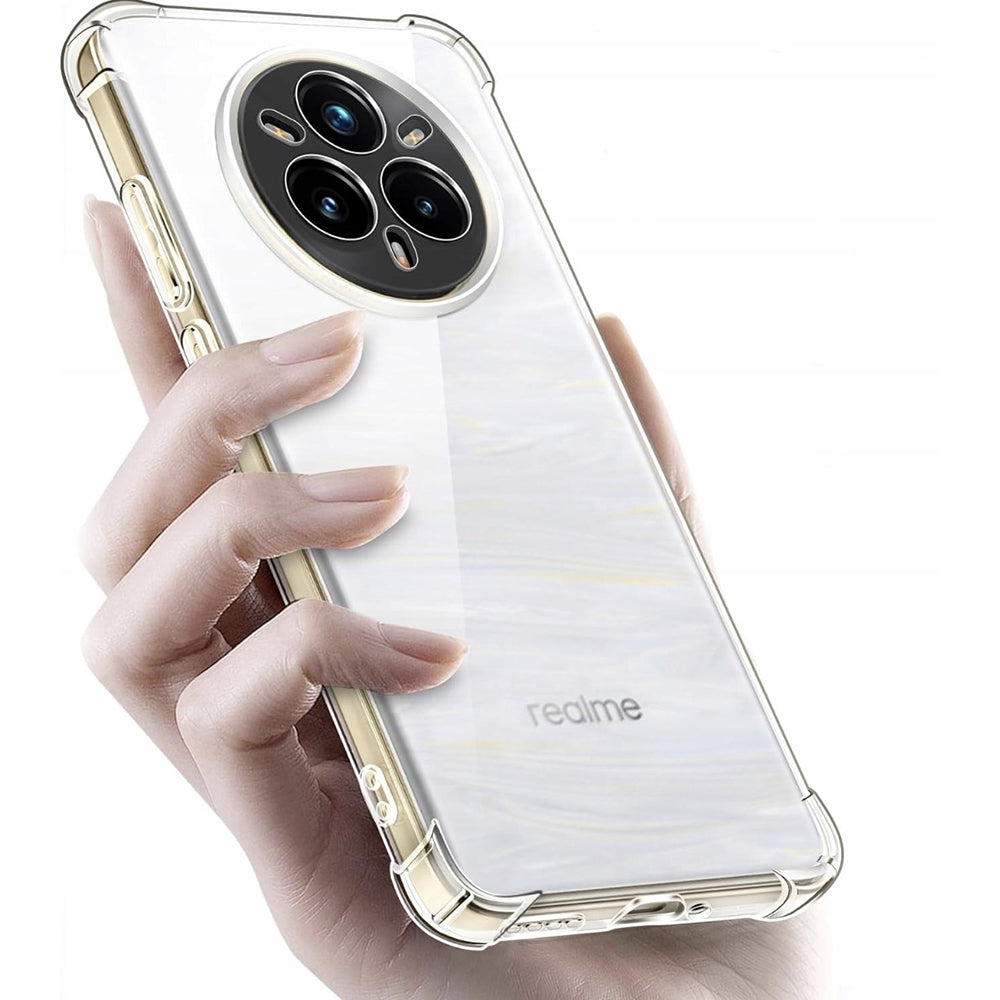 Custodia per Realme 14 Pro, Techsuit, Shockproof Clear, Trasparente