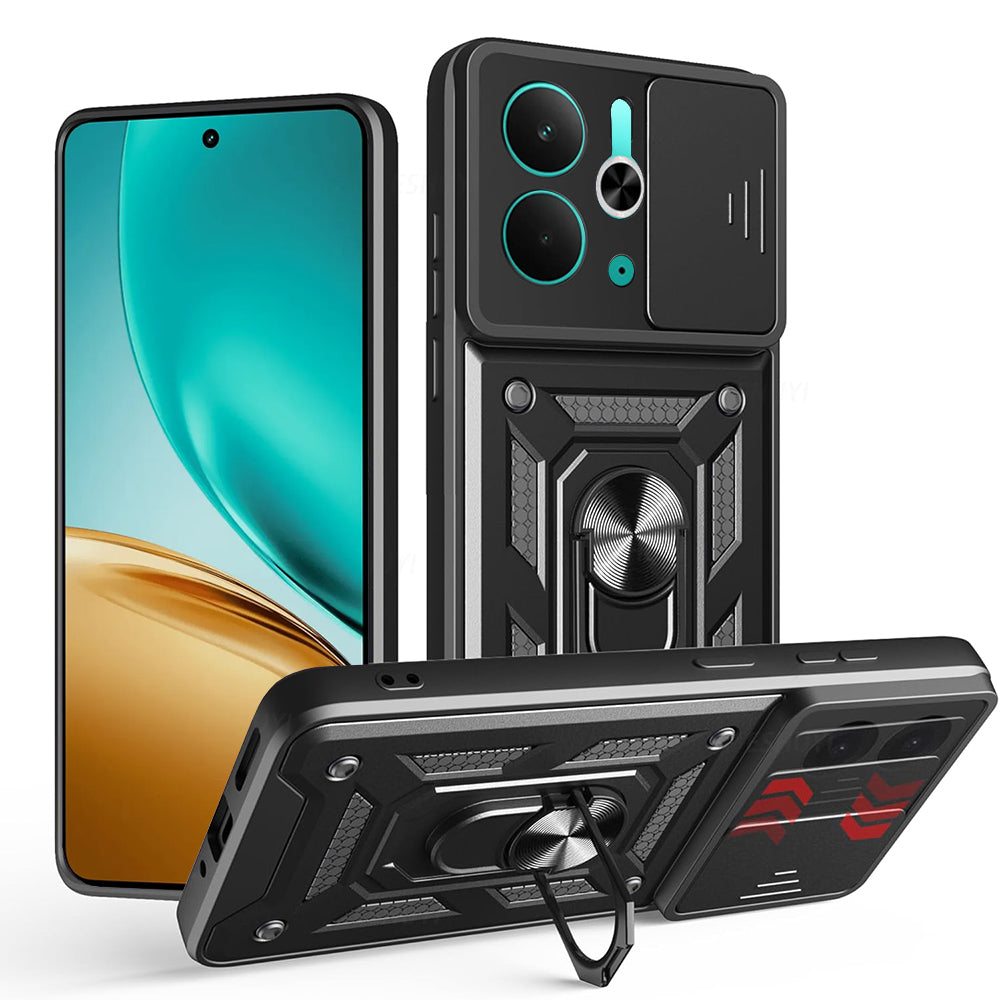 Custodia per Realme 14T / 14, Techsuit, CamShield, Nera
