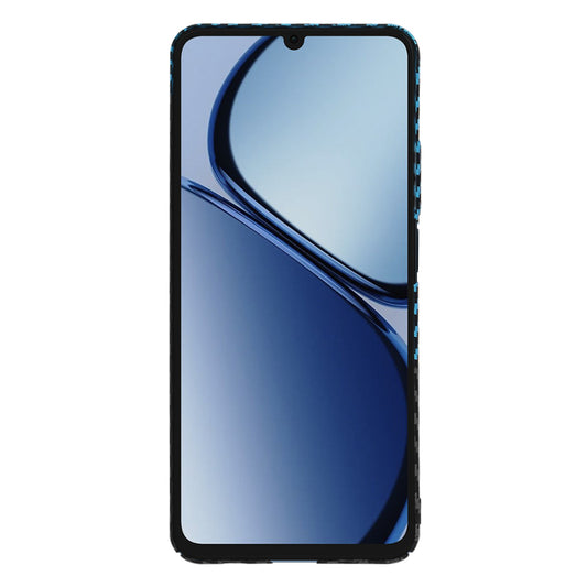 Coque pour Realme C63 / C61, Techsuit, Carbonite FiberShell, Noir Bleu