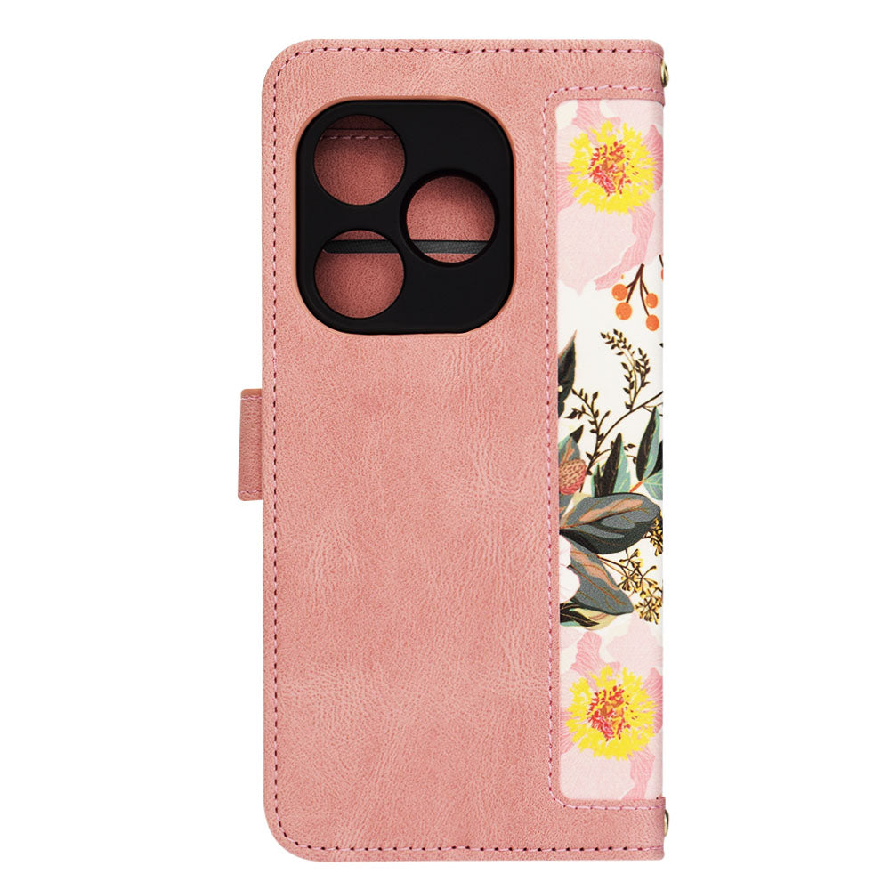 Custodia per Realme GT 6T / GT 6, Techsuit, FlipCraft, Rosa