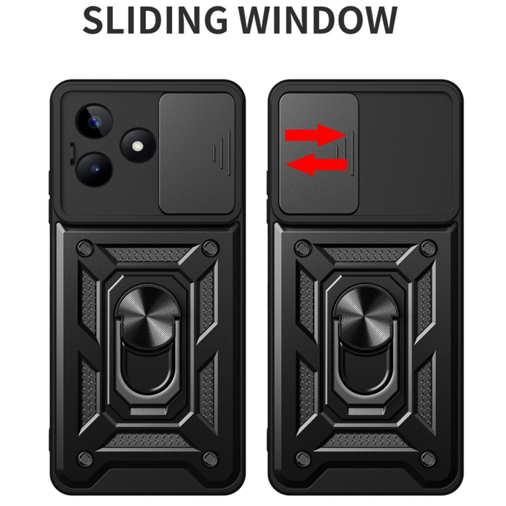 Custodia per Realme Note 50 / C51, Techsuit, CamShield, Nera