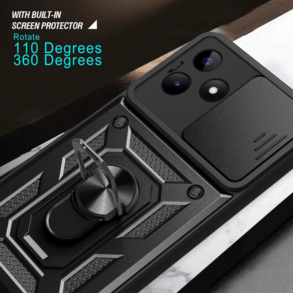 Custodia per Realme Note 50 / C51, Techsuit, CamShield, Nera