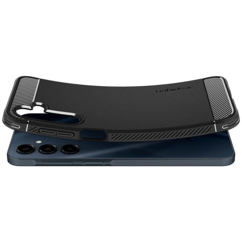 Custodia per Samsung Galaxy A16 5G A166 / A16 4G A165, Spigen, Rugged Armour, Nero ACS08891