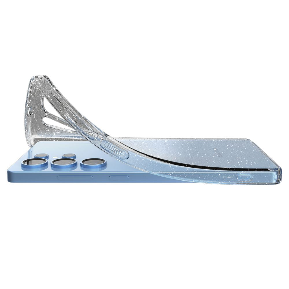 Custodia per Samsung Galaxy S25 Ultra S938, Spigen, Liquid Crystal Glitter, Trasparente ACS08950