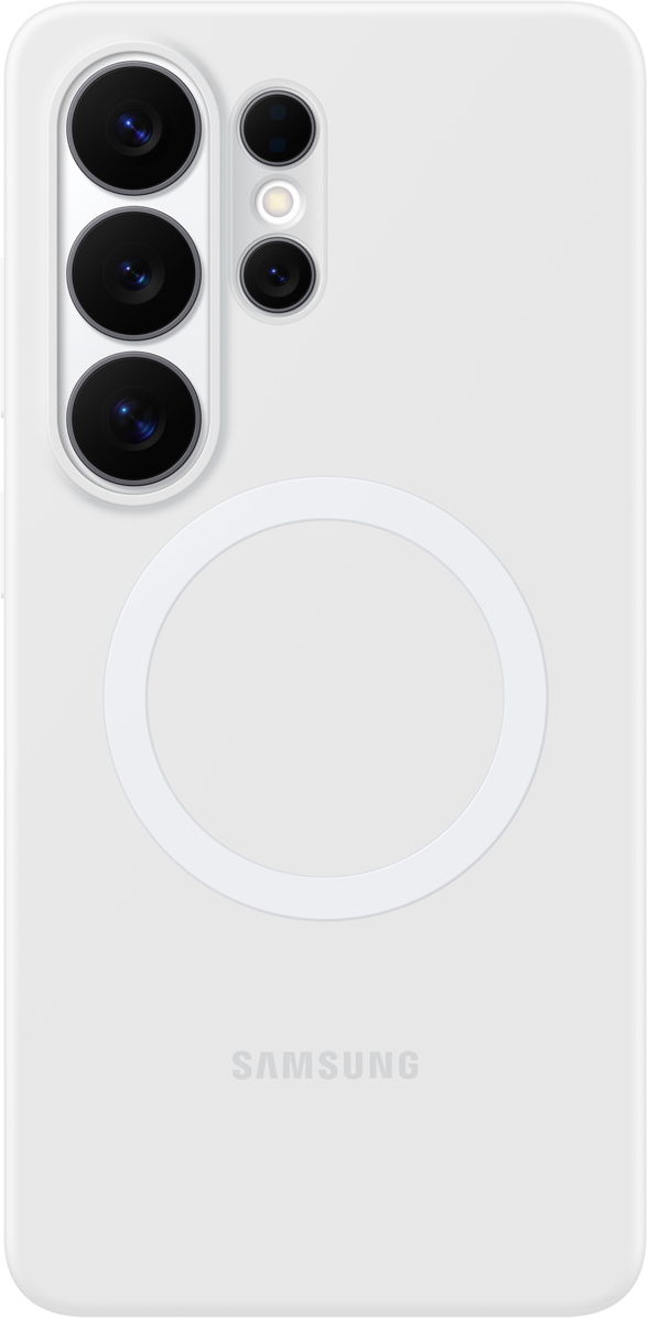 Étui pour Samsung Galaxy S26 Ultra S948, Silicone Magnet Case, Blanc EF-ES948CWEGWW