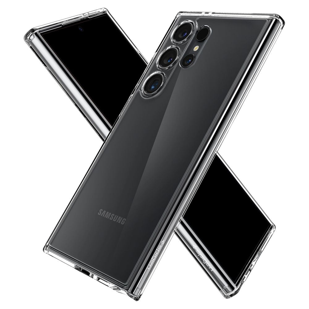 Custodia per Samsung Galaxy S24 Ultra S928, Spigen, Ultra Hybrid, Trasparente ACS07292