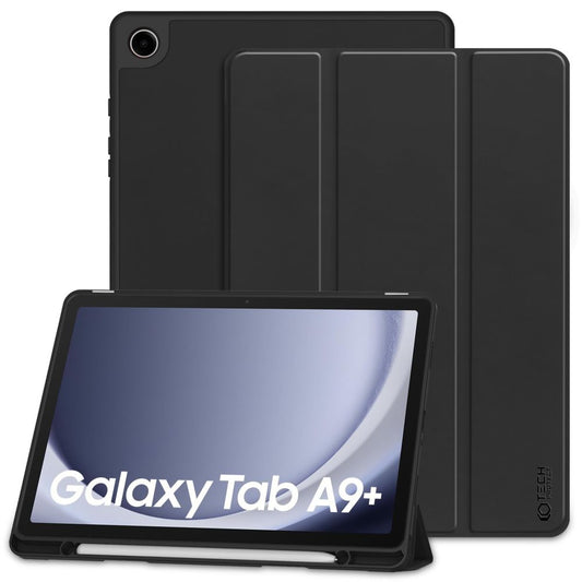 Etui pour Samsung Galaxy Tab A9+, Tech-Protect, SC PEN, Noir