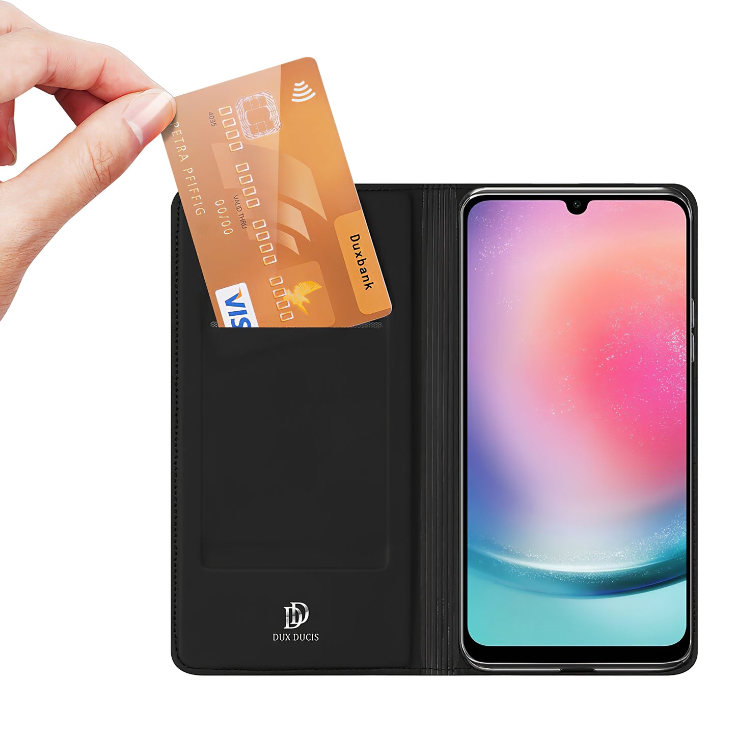 Custodia per Samsung Galaxy A25 A256, DUX DUCIS, Skin Pro, Nero