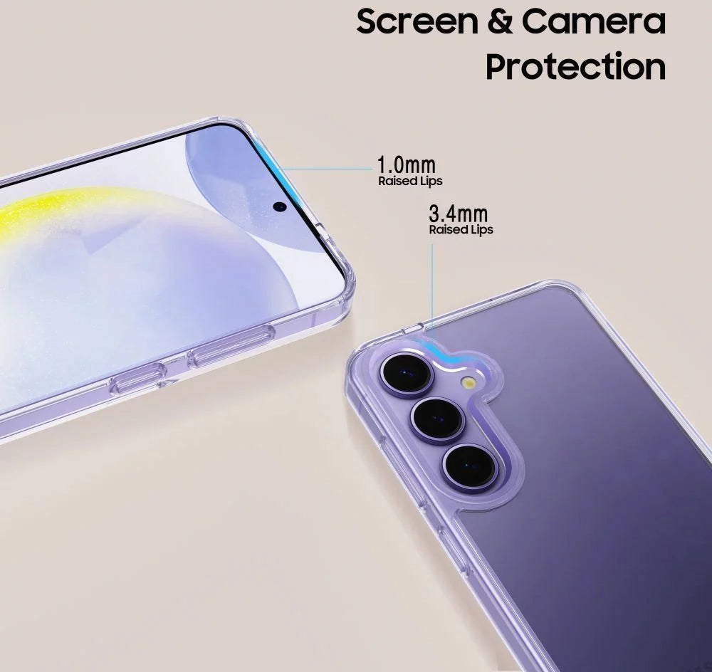 Custodia per Samsung Galaxy S25 Edge S937, Tech-Protect, Flexair Hybrid, Trasparente