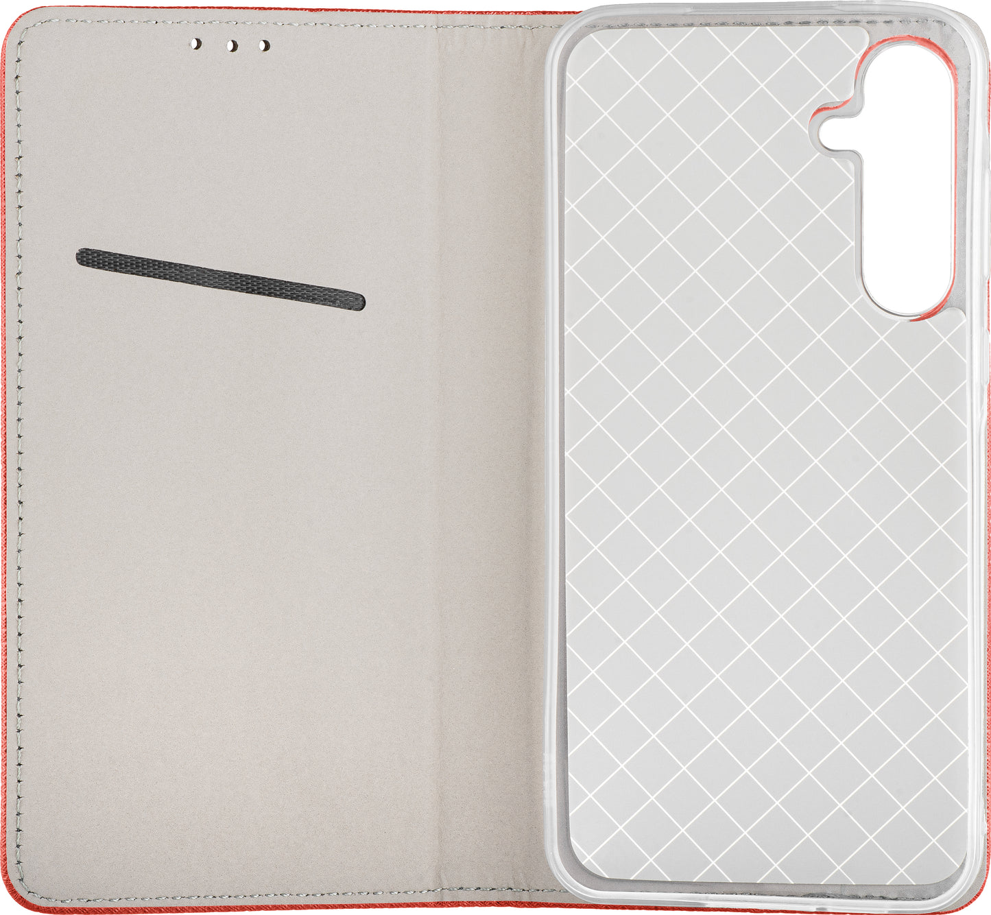Custodia per Samsung Galaxy A37 5G, OEM, Smart Magnet, Rossa