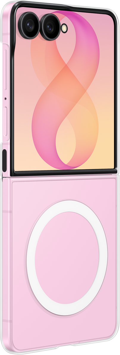 Custodia per Samsung Galaxy Z Flip8 F776, Clear Magnet, Trasparente EF-CF776CTEGWW