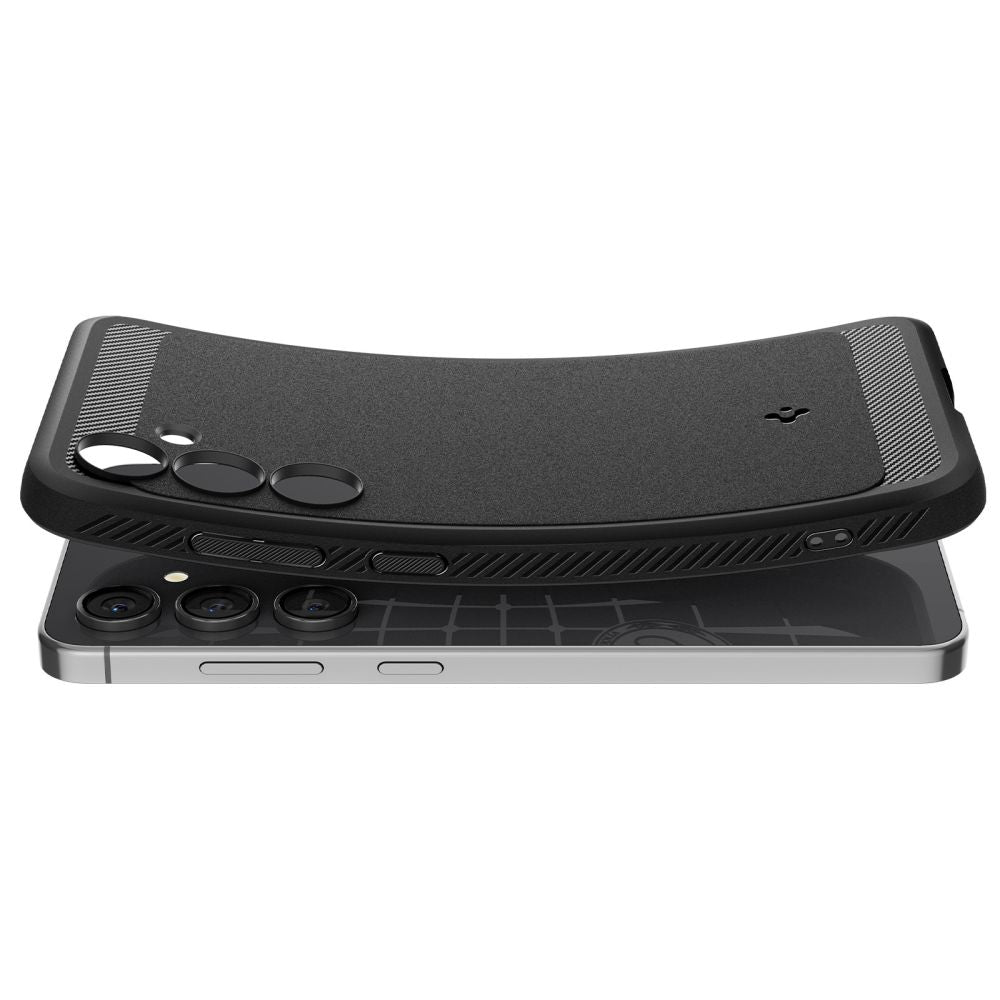 Custodia per Samsung Galaxy S24 FE S721, Spigen, Rugged Armour, nera ACS08578