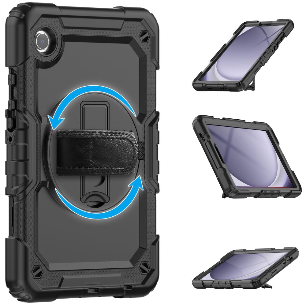 Étui pour Samsung Galaxy Tab A11 / Tab A9, Tech-Protect, Solid360, Noir
