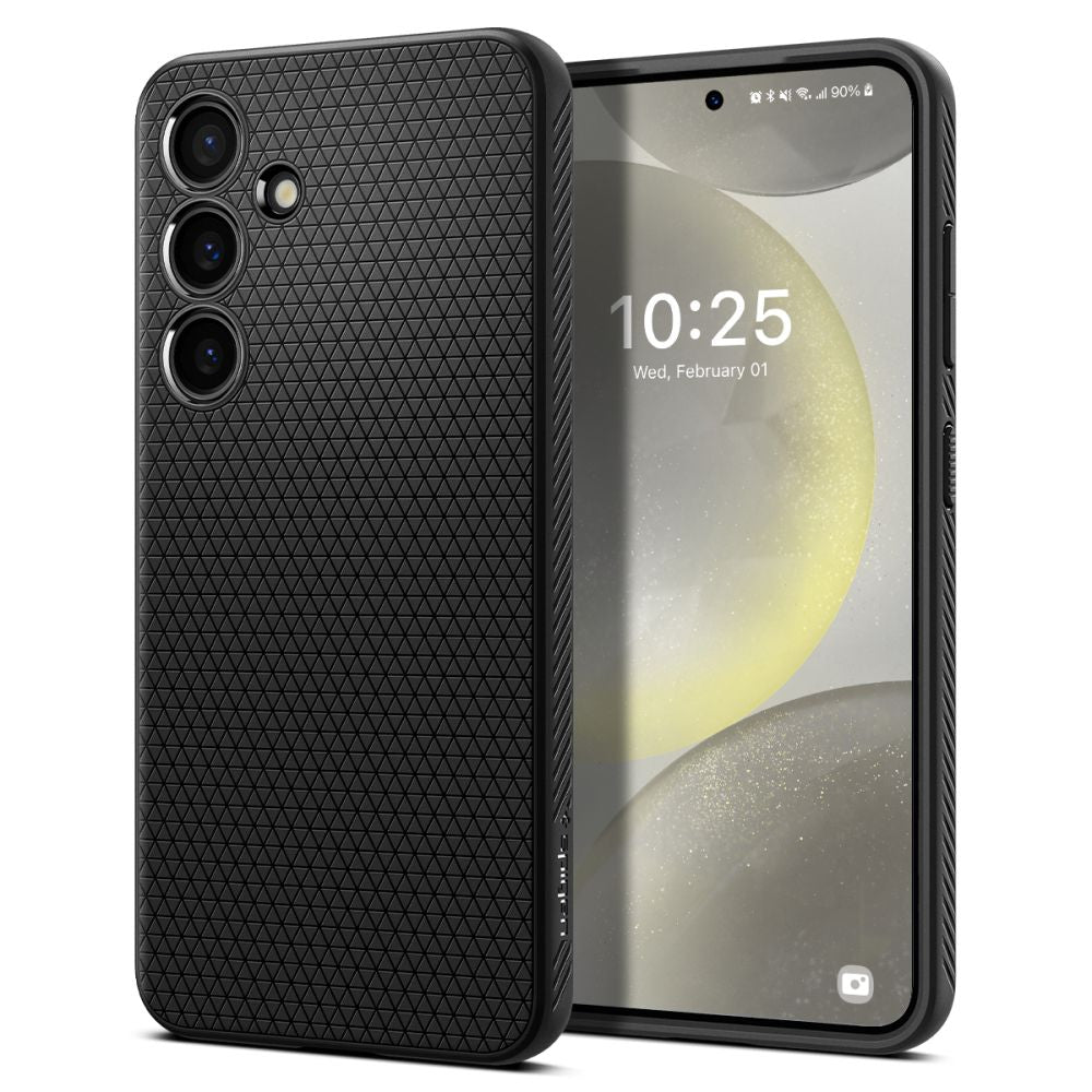 Custodia per Samsung Galaxy S24 S921, Spigen, Liquid Air, Nera ACS07347