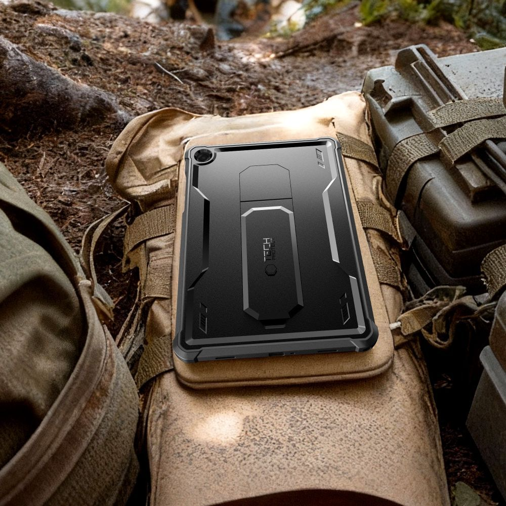Custodia per Samsung Galaxy Tab A11+ / Tab A9+, Tech-Protect, Kevlar Pro, Nera