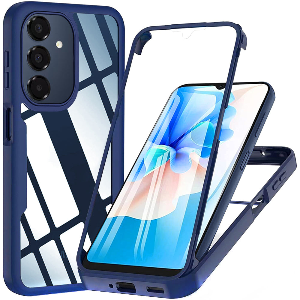 Custodia per Samsung Galaxy A18 5G A186 / A18 4G A185 / F17 / M17 / A17 4G A175, Techsuit, ColorVerse 360, Blu
