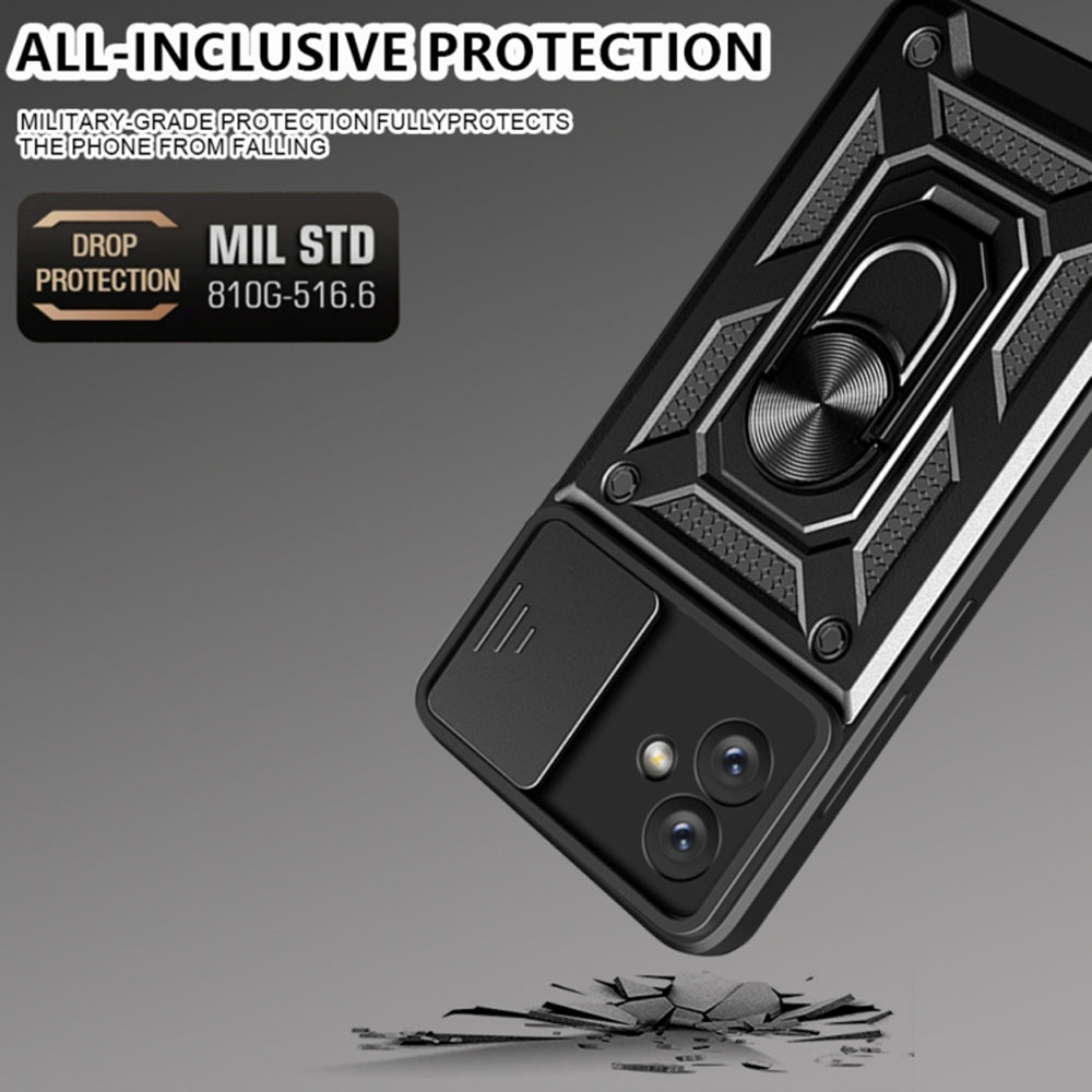 Custodia per Samsung Galaxy A04e A042 / M04 M045, Techsuit, CamShield, Nera