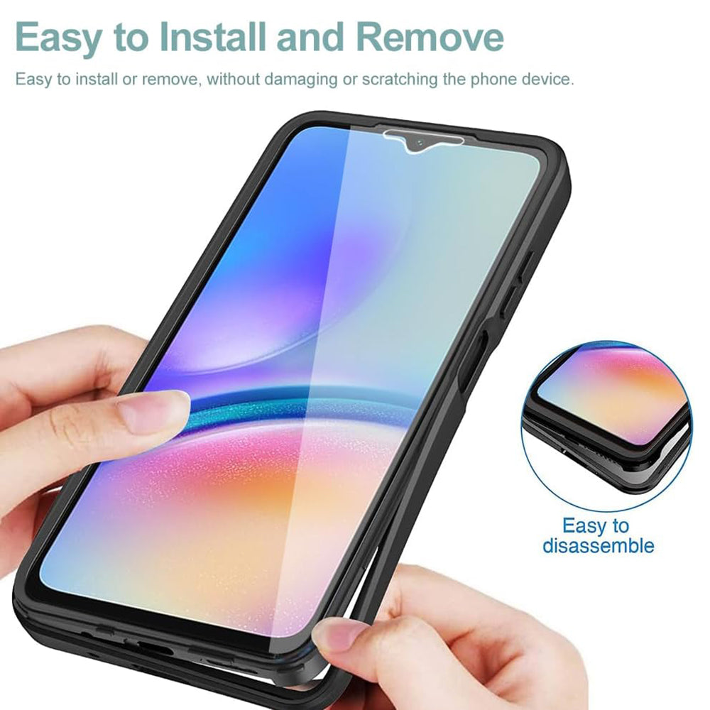Custodia per Samsung Galaxy A05 A055, Techsuit, ColorVerse 360, Nera