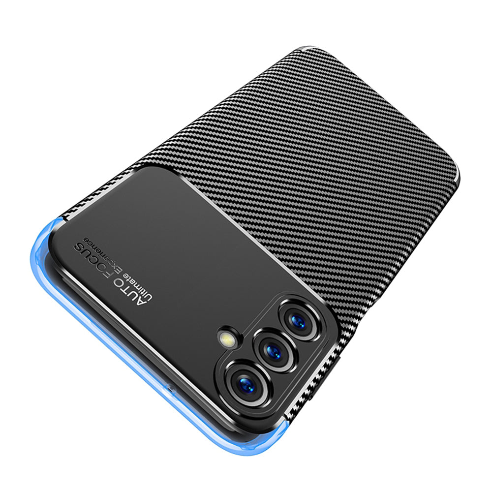 Custodia per Samsung Galaxy A05s A057, Techsuit, CarbonFiber, Nera