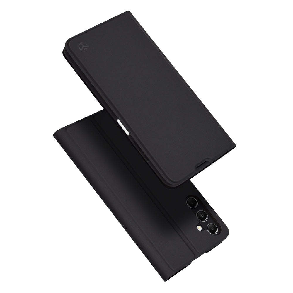 Custodia per Samsung Galaxy A05s A057, Techsuit, Magskin Book, Nera