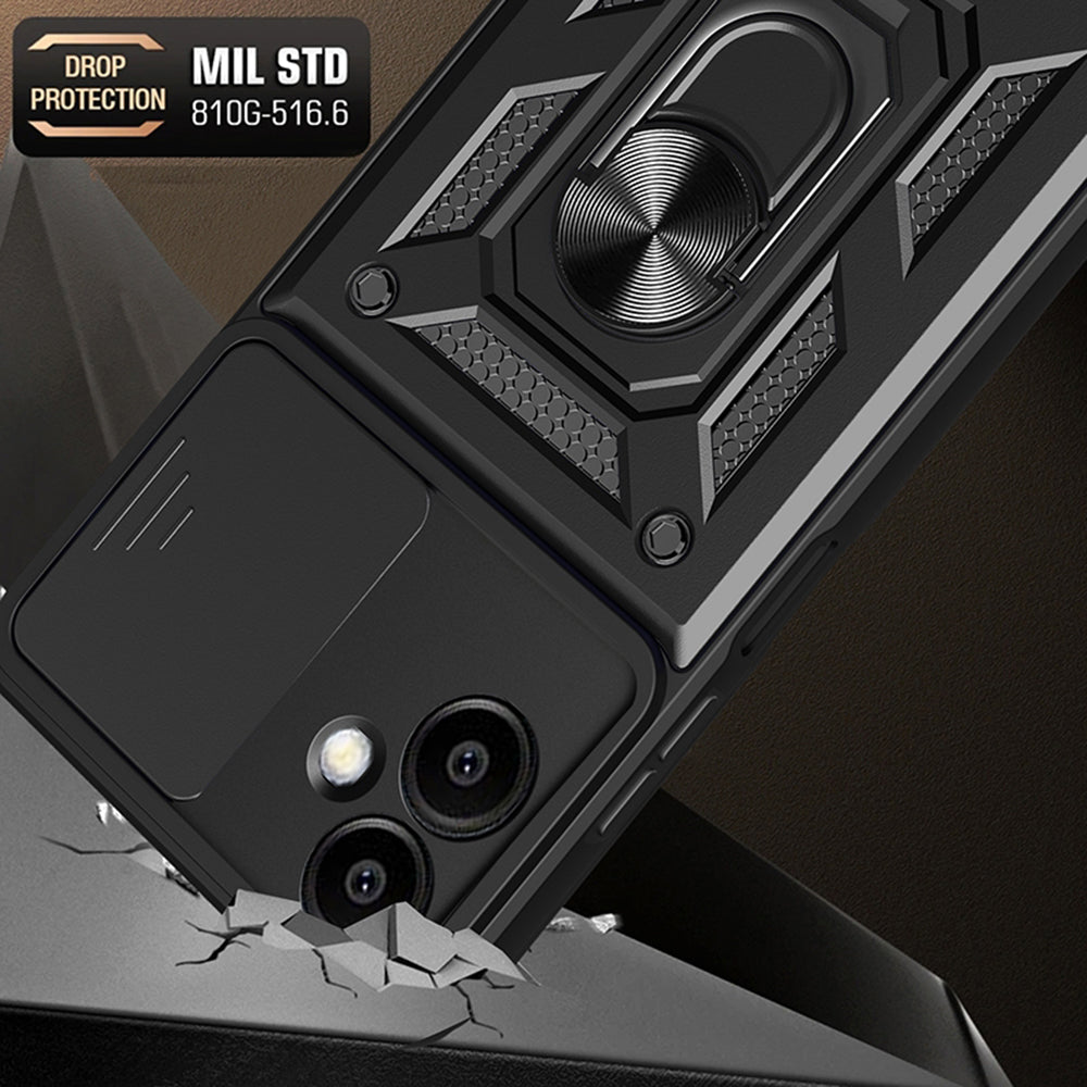 Custodia per Samsung Galaxy A06 A065, Techsuit, CamShield, Blu