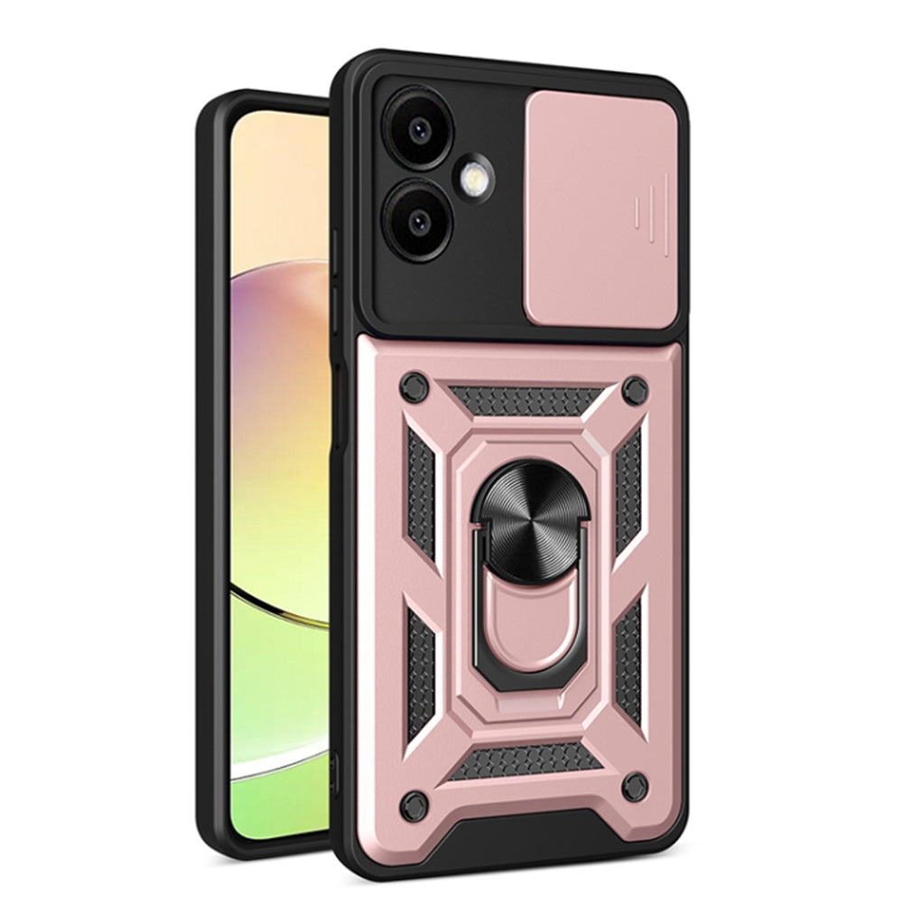 Custodia per Samsung Galaxy A06 A065, Techsuit, CamShield, Rosa