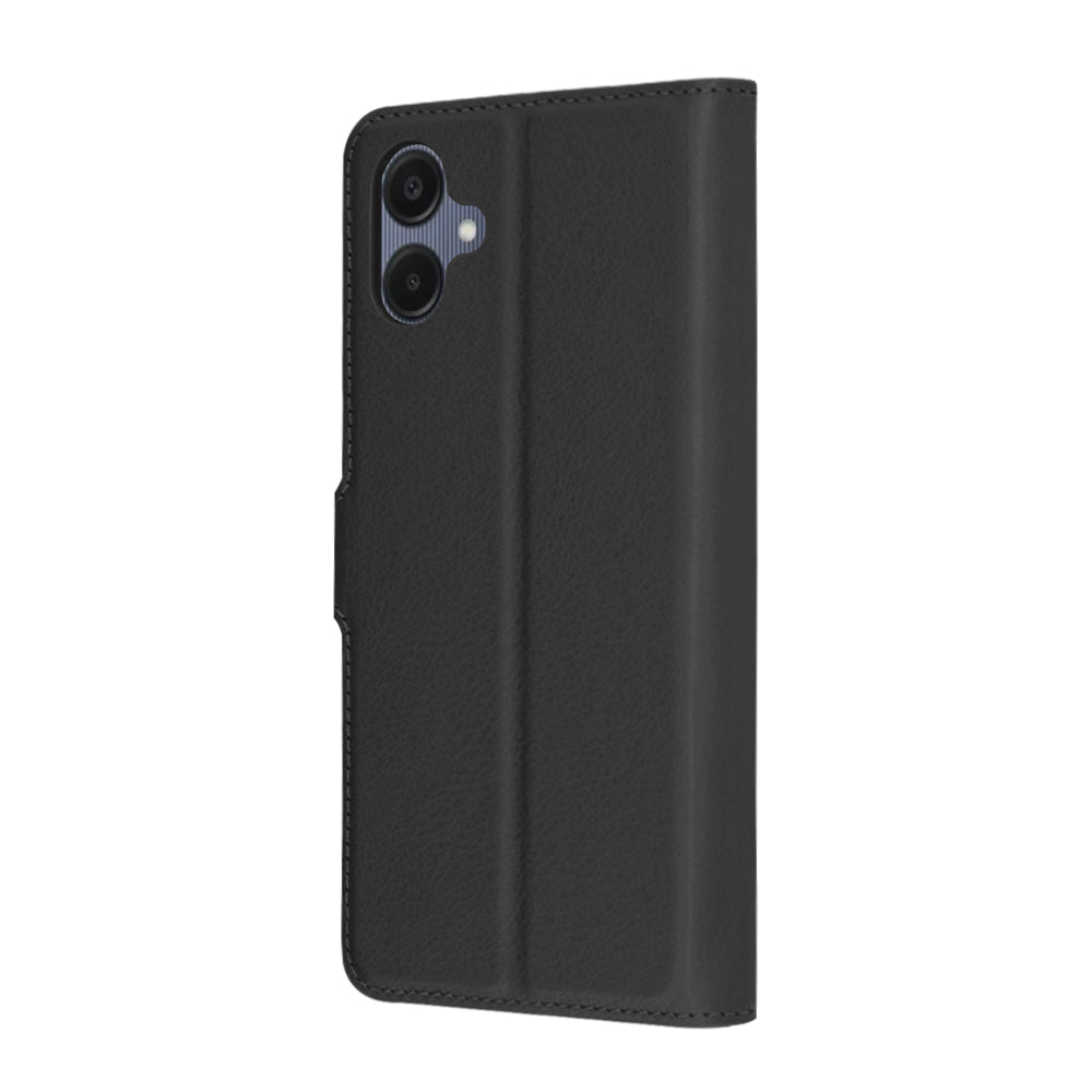 Custodia per Samsung Galaxy A06 A065, Techsuit, Leather Folio, Nera