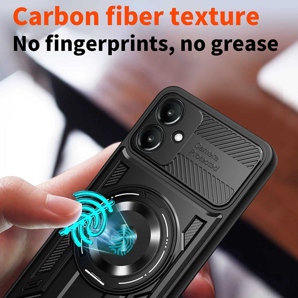 Custodia per Samsung Galaxy A06 A065, Techsuit, RuggedCam, Blu