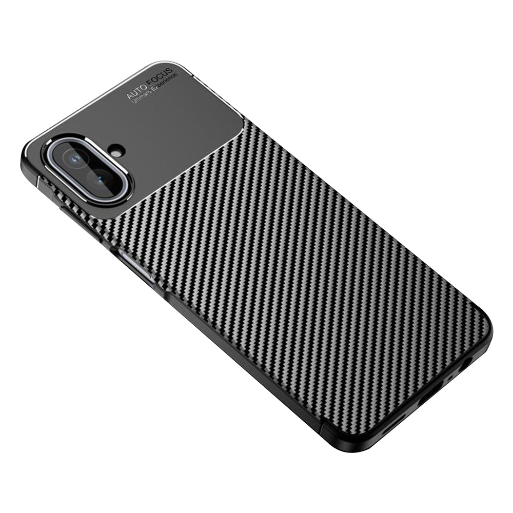 Custodia per Samsung Galaxy A07 4G A075, Techsuit, CarbonFiber, Nera