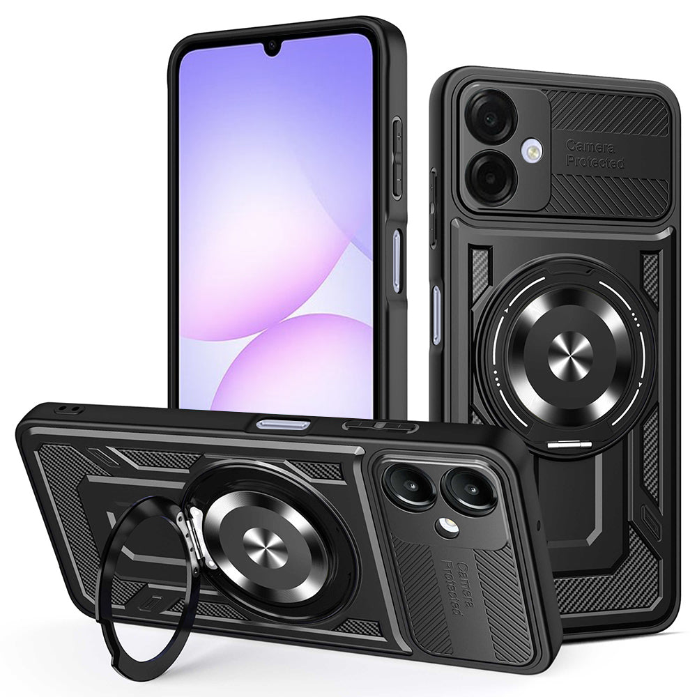 Custodia per Samsung Galaxy A07 4G A075, Techsuit, RuggedCam, Nera