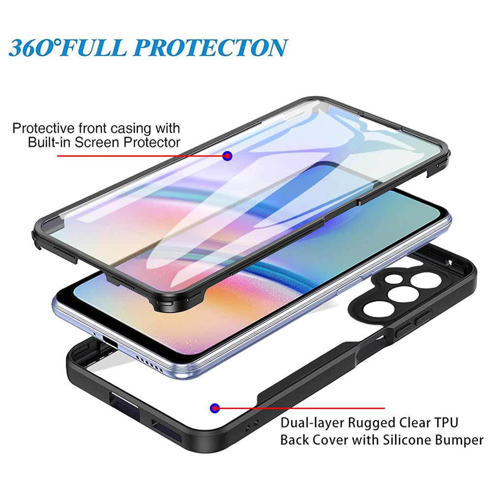 Custodia per Samsung Galaxy A15 5G A156 / A15 A155, Techsuit, ColorVerse 360, Nera