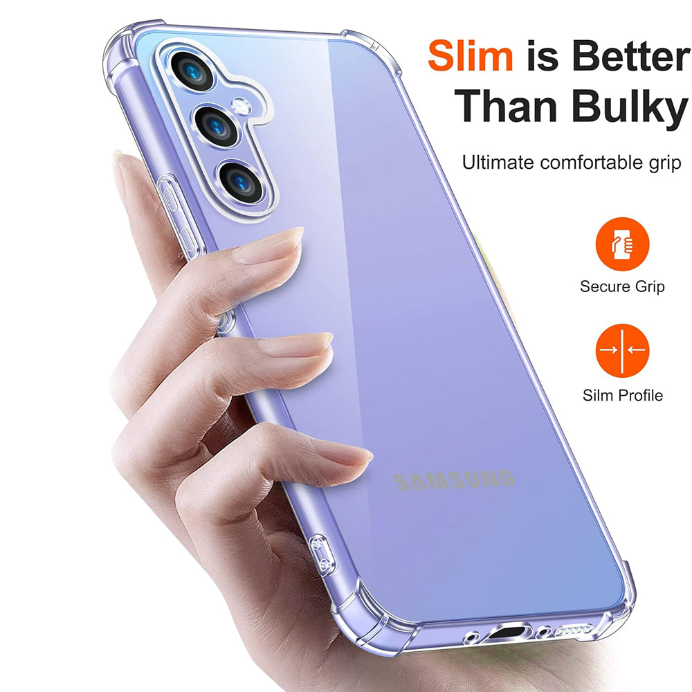 Coque pour Samsung Galaxy A15 5G A156 / A15 A155, Techsuit, Antichoc Claire, Transparente