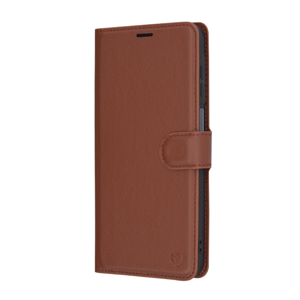 Custodia per Samsung Galaxy A16 5G A166 / A16 4G A165, Techsuit, Leather Folio, Marrone