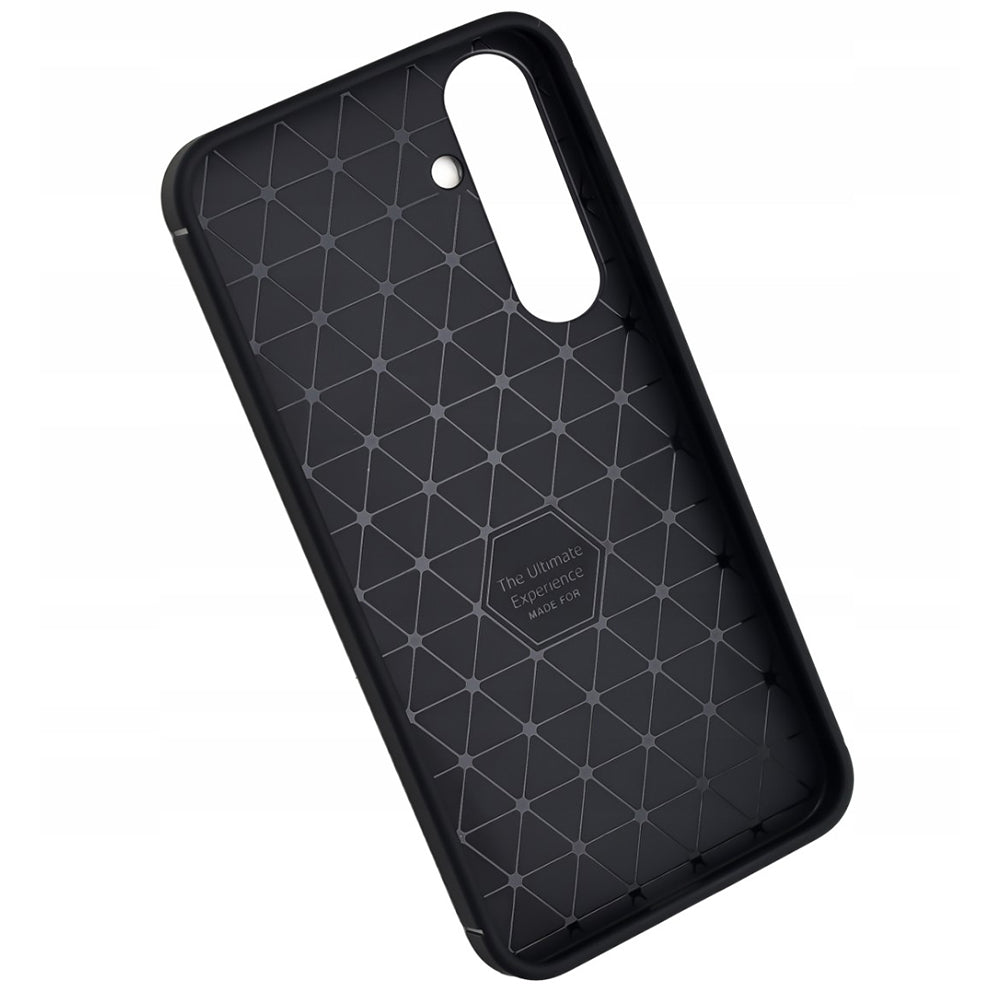 Custodia per Samsung Galaxy A18 5G A186 / A18 4G A185 / F17 / M17 / A17 4G A175, Techsuit, CarbonFiber, Nera