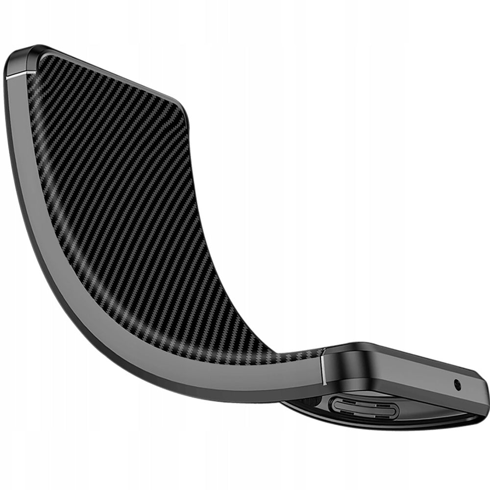 Custodia per Samsung Galaxy A18 5G A186 / A18 4G A185 / F17 / M17 / A17 4G A175, Techsuit, CarbonFiber, Nera