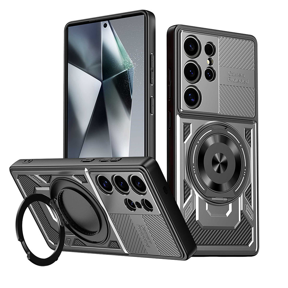 Custodia per Samsung Galaxy A17 5G, Techsuit, RuggedCam, Grigio