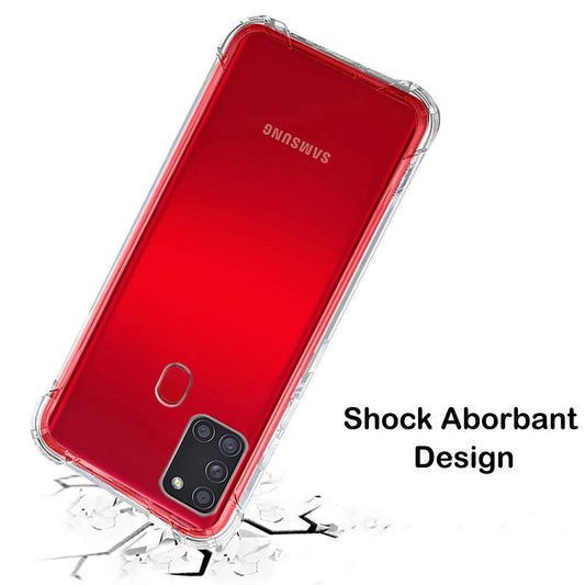 Hülle für Samsung Galaxy A21s A217, Techsuit, stoßfest klar, transparent