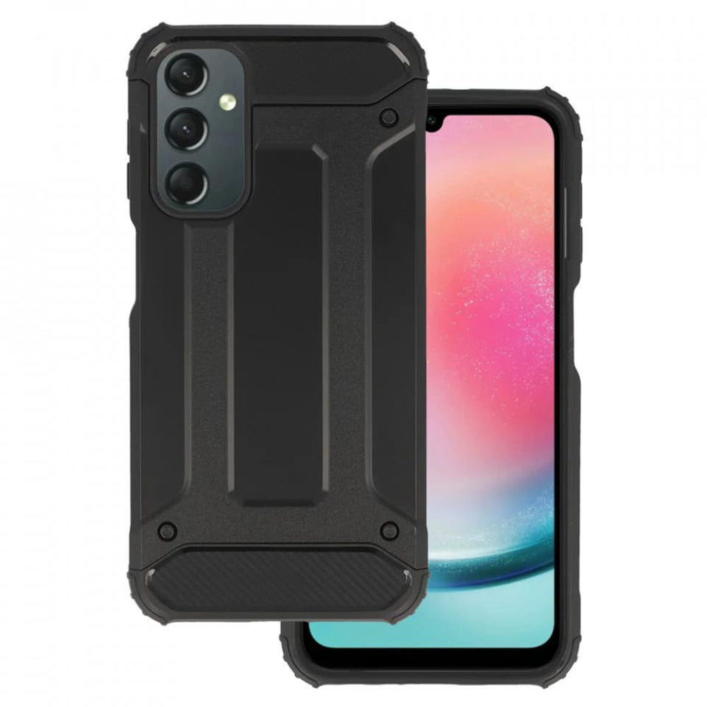 Coque pour Samsung Galaxy A25 A256, Techsuit, Hybrid Armor, Noire