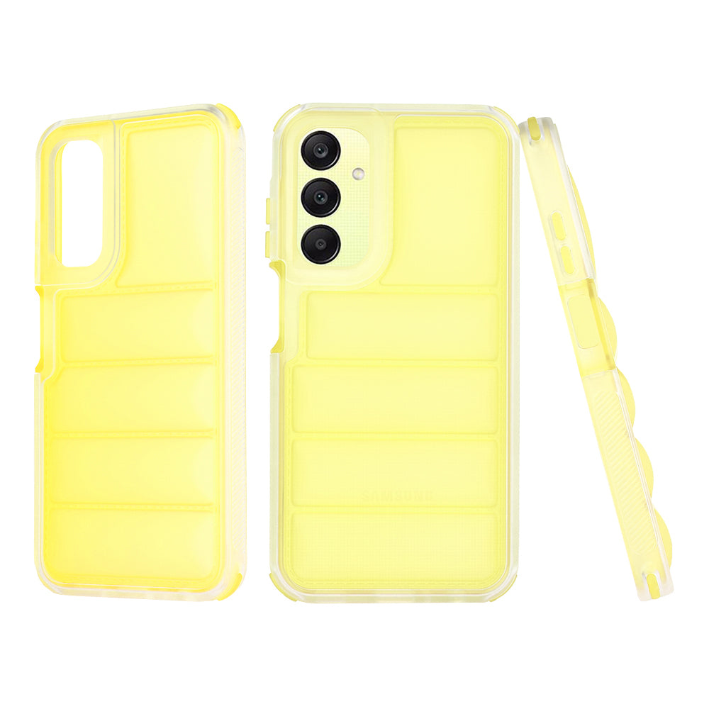 Custodia per Samsung Galaxy A25 A256, Techsuit, Wave Shield, Gialla