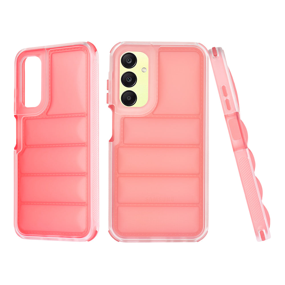 Custodia per Samsung Galaxy A25 A256, Techsuit, Wave Shield, Rossa