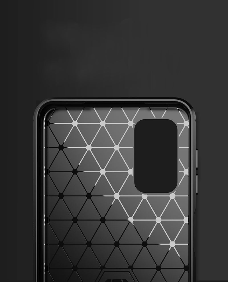 Custodia per Samsung Galaxy A32 5G A326, Techsuit, Carbonio, Nera