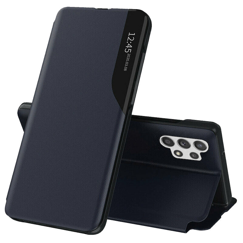 Custodia per Samsung Galaxy A32 A325, Techsuit, eFold, Blu Scuro