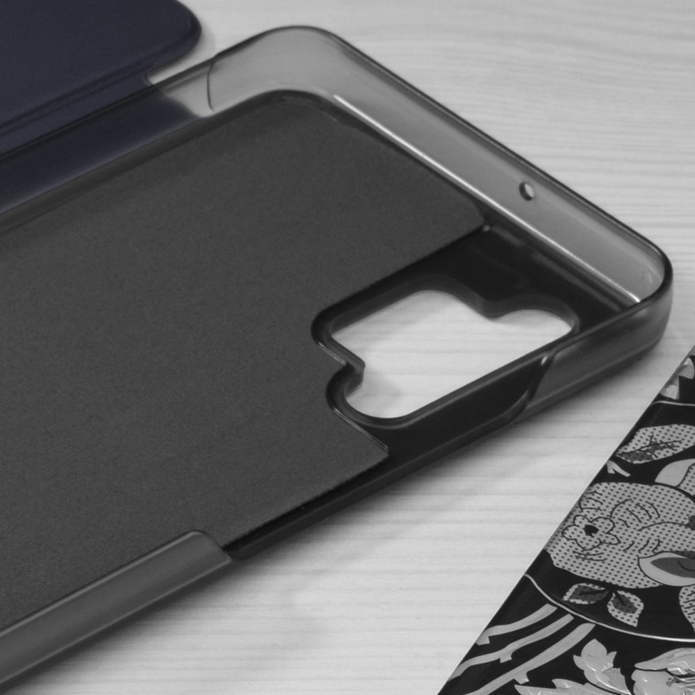 Custodia per Samsung Galaxy A32 A325, Techsuit, eFold, Blu Scuro