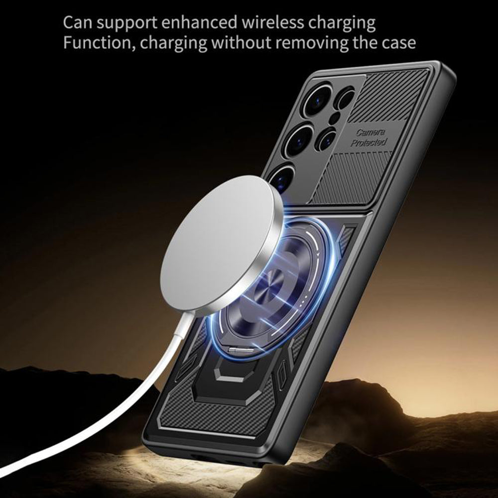 Custodia per Samsung Galaxy A33 5G A336, Techsuit, RuggedCam, Nera