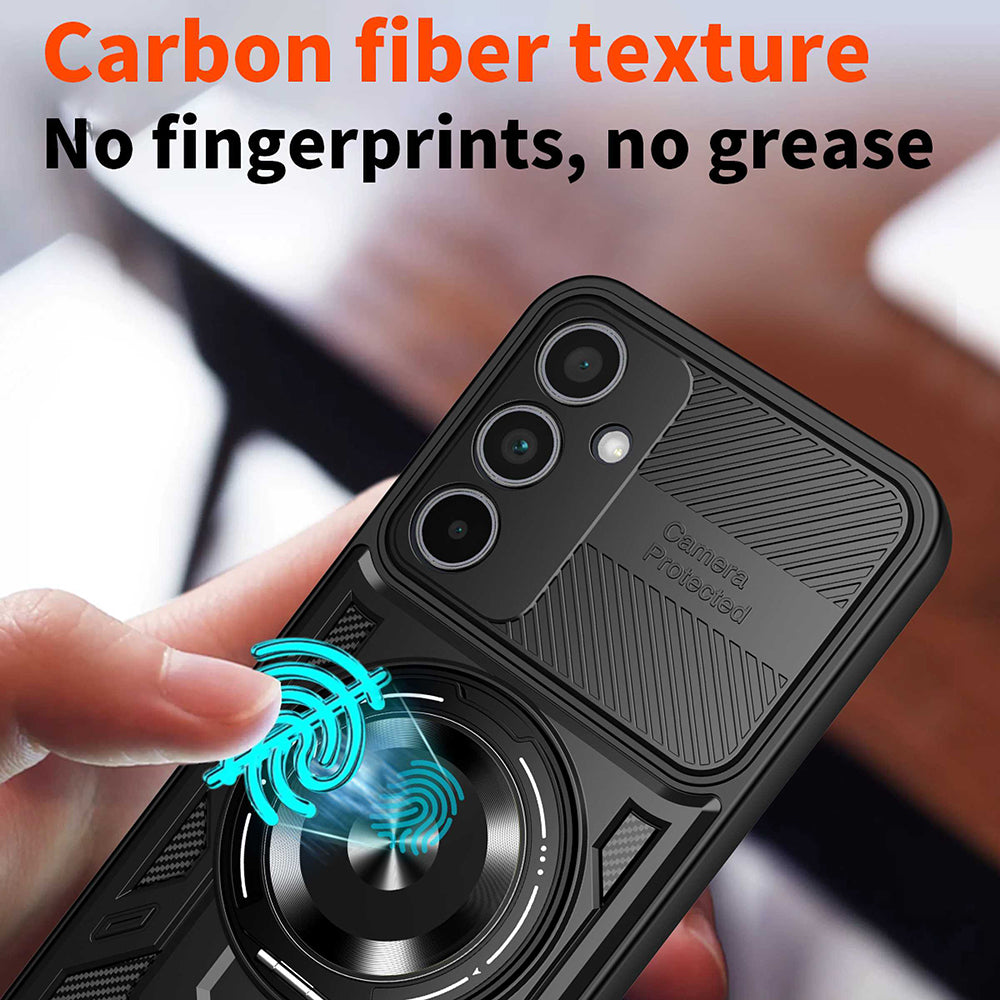 Coque pour Samsung Galaxy A35 5G A356, Techsuit, RuggedCam, Noire