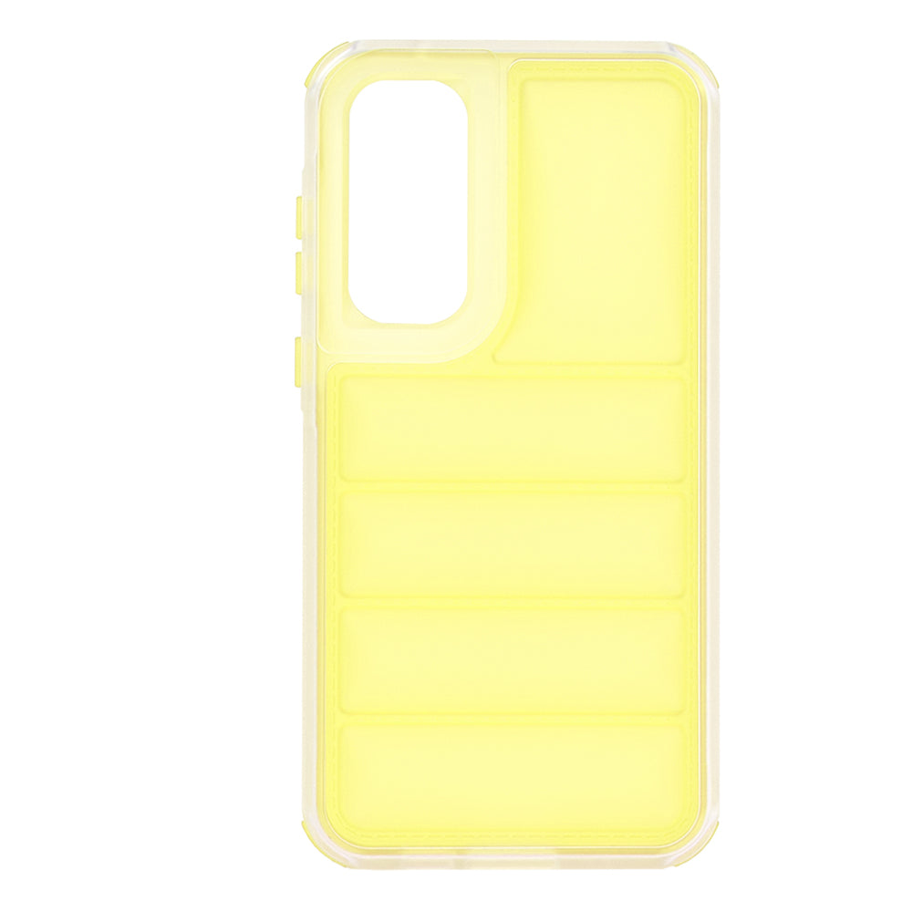 Custodia per Samsung Galaxy A35 5G A356, Techsuit, Wave Shield, Gialla