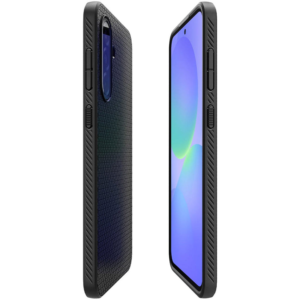 Étui pour Samsung Galaxy A36 A366, Spigen, Liquid Air, Noir Mat ACS09199